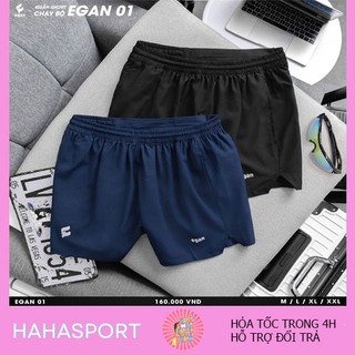 Quần Short Thể Thao, Quần Chạy Bộ Egan 01 Chính Hãng, Có Túi Khóa Tiện Lợi