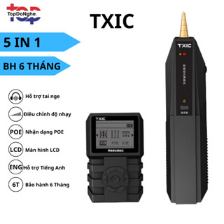 Máy dò đo dây mạng kiểm tra test cáp mạng, đo chiều dài, test POE Thương hiệu TXIC có màn LCD kiểm tra chính xác