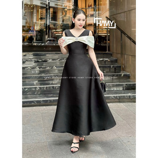 Đầm Phối Màu Sát Nách