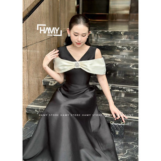 Đầm Phối Màu Sát Nách