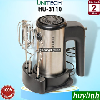Máy đánh trứng trộn bột cầm tay unitech hu-3110 - 400w - 5 tốc độ - 2 đầu trộn