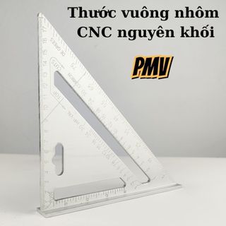 Thước ke góc vuông nhôm CNC eke tam giác đo góc đa năng 90 độ