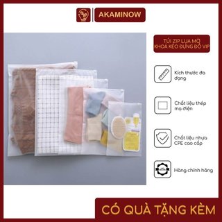 TÚI ZIP LỤA MỜ KHOÁ KÉO ĐỰNG ĐỒ CAO CẤP