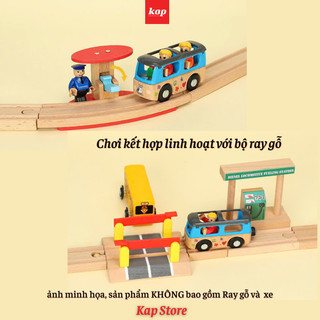 Các mẫu nhà và trạm xe lửa - phụ kiện dành cho đường ray xe lửa gỗ