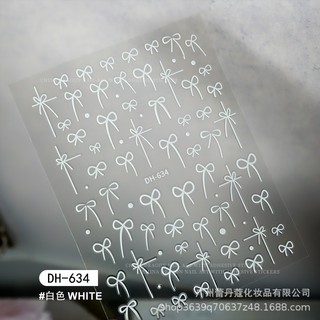 Nail sticker hình dán móng tay 3d sticker dán móng mẫu nơ sticker nơ