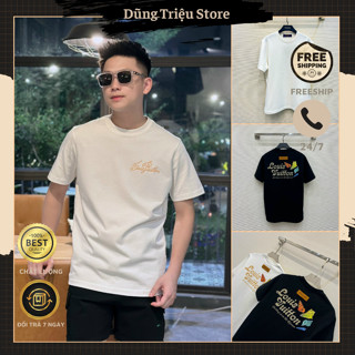 Áo Phông Nam LV In Hình Thế Giới Đại Dương Sau Lưng Siêu Đẹp - Áo Thun Mùa Hè Nam Chất Cotton Siêu Mát Hottrend