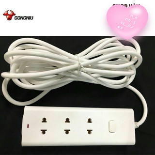Ổ Cắm Điện Gongniu 3 ổ 1 Công Tắc-2500W/10A