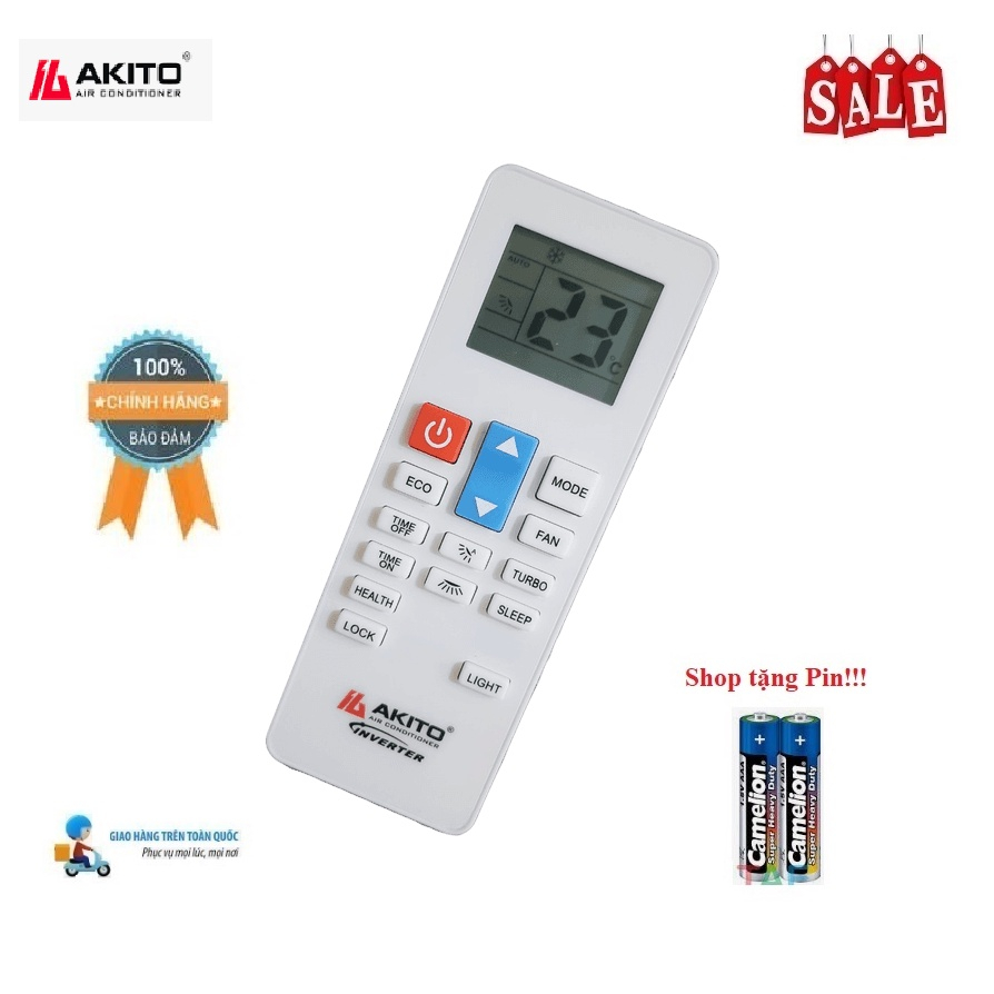 🌟 XỊN CŨ🌟 Remote Điều khiển điều hòa Akito MIDEA QUNDA LG Inverter RG70A/BGEF R51I19 BGE KT-LG2 MONO