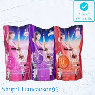 Combo 1 bịch 3 túi nước giặt xả Quần áo HICLASS THÁI LAN 1500ml