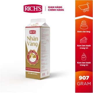 Kem trang trí bánh Topping Rich Gold Label (Nhãn Vàng) 907g