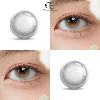 Kính áp tròng Jeunesse Gray ONNEEYES dòng lens cận sử dụng 6 tháng màu xám bạc trong veo giãn tròng tự nhiên G.dia 12.8