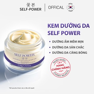Kem Dưỡng Trắng Da Mặt Dưỡng Ẩm Sâu Giúp Da Săn Chắc Căng Bóng, Kem Dưỡng Phục Hồi Chăm Sóc Bảo Vệ Da 50g SELF POWER