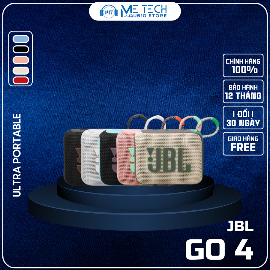 (Hàng sẵn kho) - Loa Bluetooth không Dây JBL Go 4 Chống Nước IP67/Bluetooth 5.3 - Chính hãng PGI