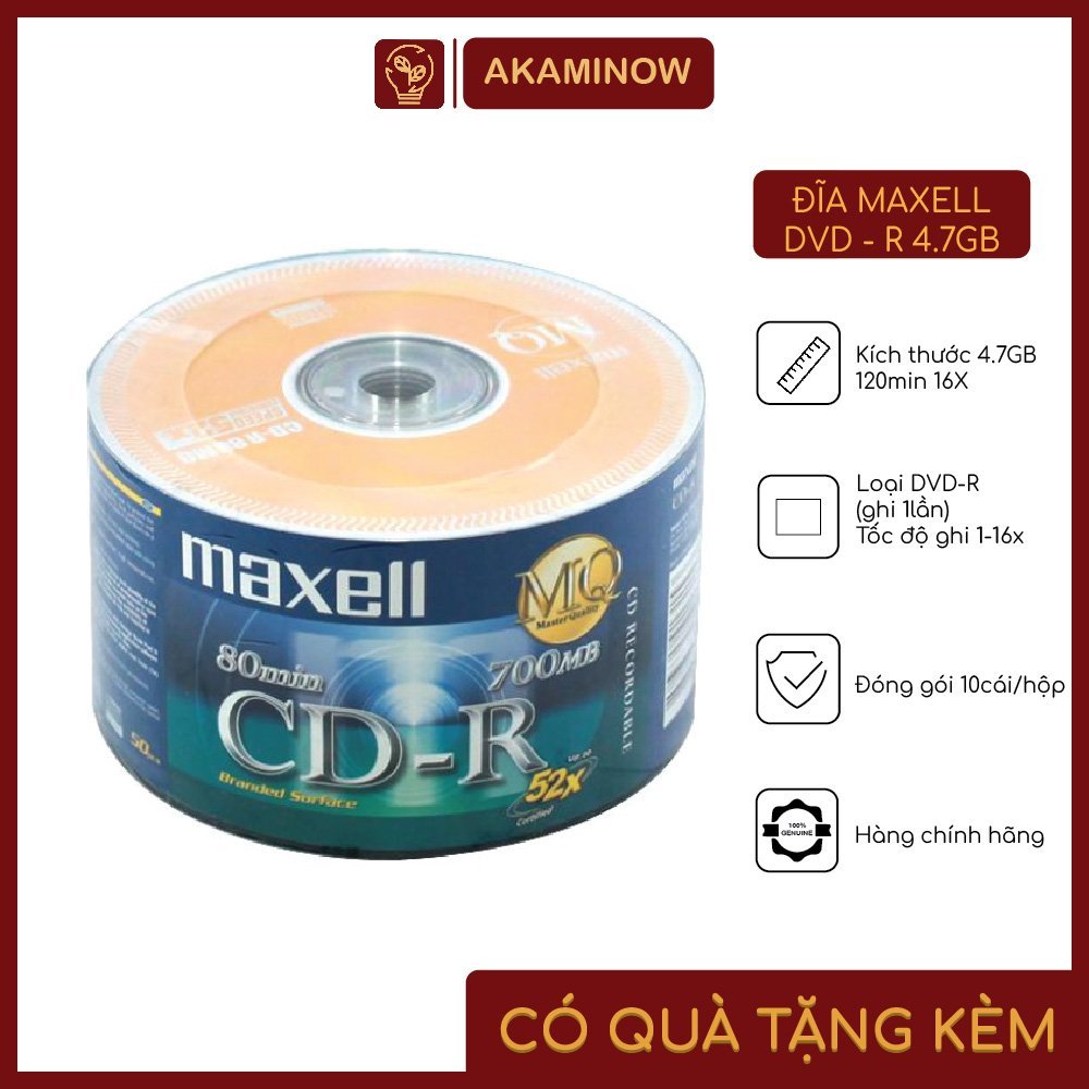 Đĩa Maxell DVD-R 4.7GB