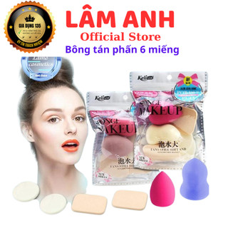 Set 6 mút trang điểm keli sponge makeup - la597