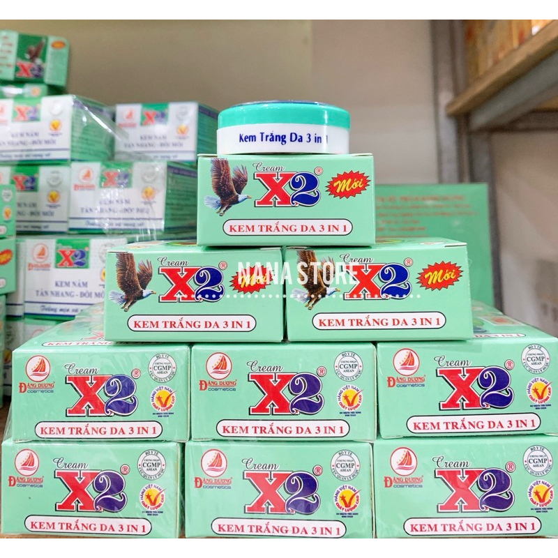 [Hàng Chuẩn]Kem X2 Trắng Da 3 In 1 5G Giá Bao Bì 49.5K