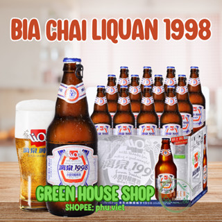 [HÀ NỘI] Sỉ 1 thùng 12 chai bia Liquan 1998, bia Trung Quốc nhập khẩu (nắp giật)