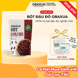 Bột đậu đỏ Obaxua [ 1KG ] nguyên chất 100% Organic - Tắm trắng da, dưỡng ẩm, mờ thâm, tẩy TBC