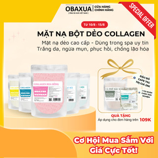 Mặt nạ dẻo dạng bột OBAXUA - Dùng trong Spa Cao Cấp - Dưỡng Trắng Da, Cấp ẩm, Chống Lão Hóa, Ngừa Mụn