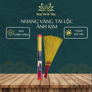  Hộp 100 nén nhang vàng tài lộc ánh kim, nhang cuộn tài lộc cao cấp Hương Trầm Đại Thắng