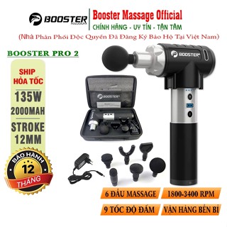 Súng Massage Booster Pro 2 Cầm Tay Mỹ - 135W, 9 Cấp Độ, Dòng Cao Cấp