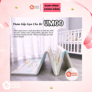 Thảm xốp gấp gọn XPE Umoo cho bé kích thước 1.8m x 2m dày 1cm phủ silicon hàng chính hãng