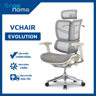 Ghế Xoay Văn Phòng Công thái học Ergonomic Vchair Evolution khung siêu chắc, lưới thông thoáng chịu lực tốt - ERGOHOME