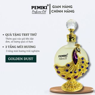 Tinh dầu nước hoa dubai nước hoa nữ PEMIKI Golden Dust công vàng 35ml ngọt ngào sang trọng nữ tính