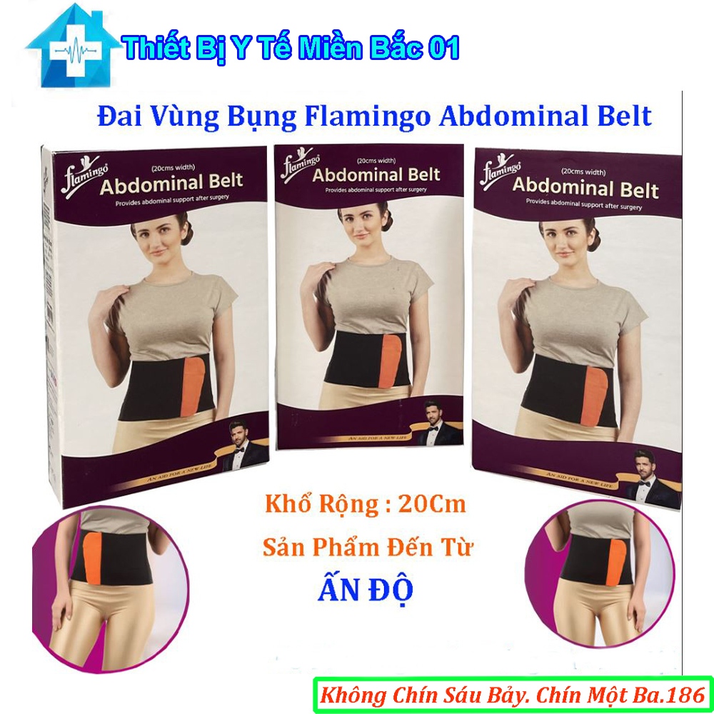 Đai Hỗ Trợ Bụng Khổ Rộng 20Cm Flamingo Abdominal Belt OC-2002