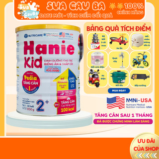 Sữa bột Nutricare Hanie Kid 2+ cho trẻ biếng ăn suy dinh dưỡng