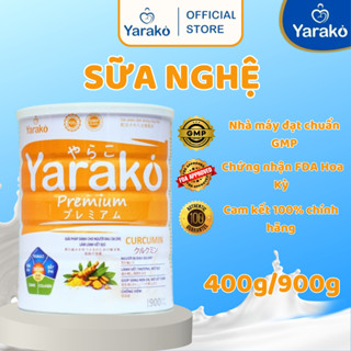 Sữa Nghệ YARAKO PREMIUM CURCUMIN Giải Pháp Dành Cho Người Dạ Dầy Và Làm Lành Vết Sẹo Hộp 400g/900g