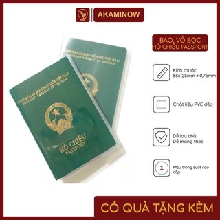 Vỏ Bọc Hộ Chiếu Passport - Bao Đựng Hộ Chiếu Có Ngăn Nhỏ Nhét Thẻ ATM, Card