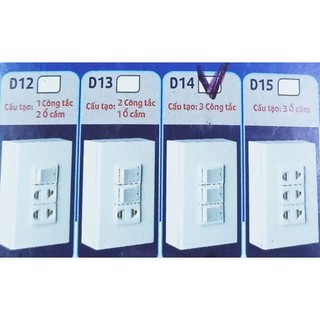Ổ cắm điện nổi - 3 lổ....