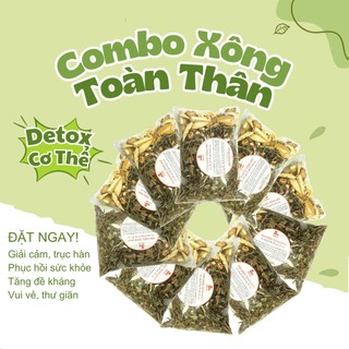 Combo 10 Gói Thảo Dược Xông Hơi Toàn Thân Giải Độc Phục Hồi Cơ Thể Tăng Cường Sức Đề Kháng - Lá Xông Giải Cảm
