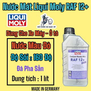  Nước làm mát đỏ LIQUI MOLY COOL RAF12+ COOLANT READY MIX nước tản nhiệt đỏ 1000ml  6924  