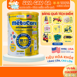 Sữa bột Nutricare MetaCare Opti 1+ tiêu hóa khỏe, tăng cân, cao lớn (LON 850g)