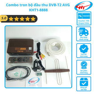 Combo tron bộ đầu thu dvb-t2 avg kht1-8888 + anten khuếch đại avg + dây 15 mét + tài khoản 3 tháng- hàng chính hãng.