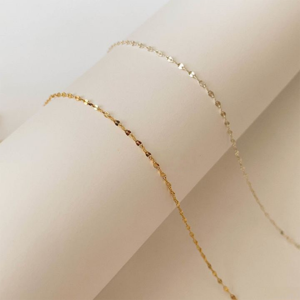 Dây chuyền bạc nữ TLEE hoa kép rời bạc TLEE JEWELRY D0189