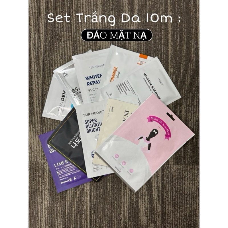 (ĐMN) Set Mặt nạ trắng da - 10m