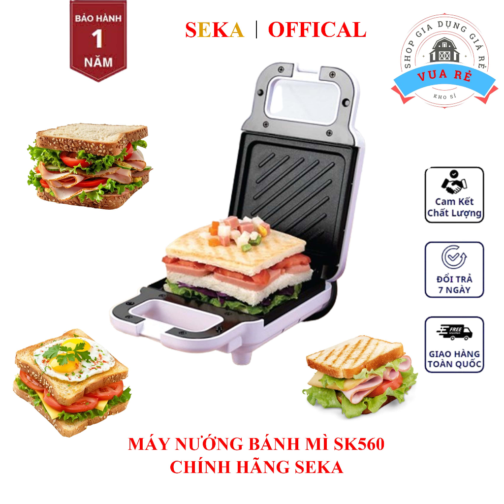 [VUA RẺ] Máy Nướng Bánh Mì Chính Hãng SEKA SK 560 - Bảo Hành 12 Tháng