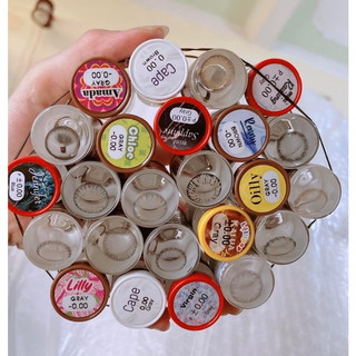 Lens Mắt Brown- Gray Kính Áp Tròng Tặng Kèm Khay Đơn (Không Chọn Mẫu màu ngẫu nhiên ) Một Cặp Lens đẹp chính