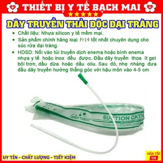 Dây Truyền Súc Ruột Số 14Fr - cần dùng với túi truyền