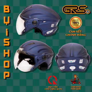 Mũ bảo hiểm nửa đầu GRS A737 và A737K FULL ĐỦ MÀU  - Nón bảo hiểm có kính 1/2 - Nón sơn tĩnh điện 100% công nghệ Đài Loa