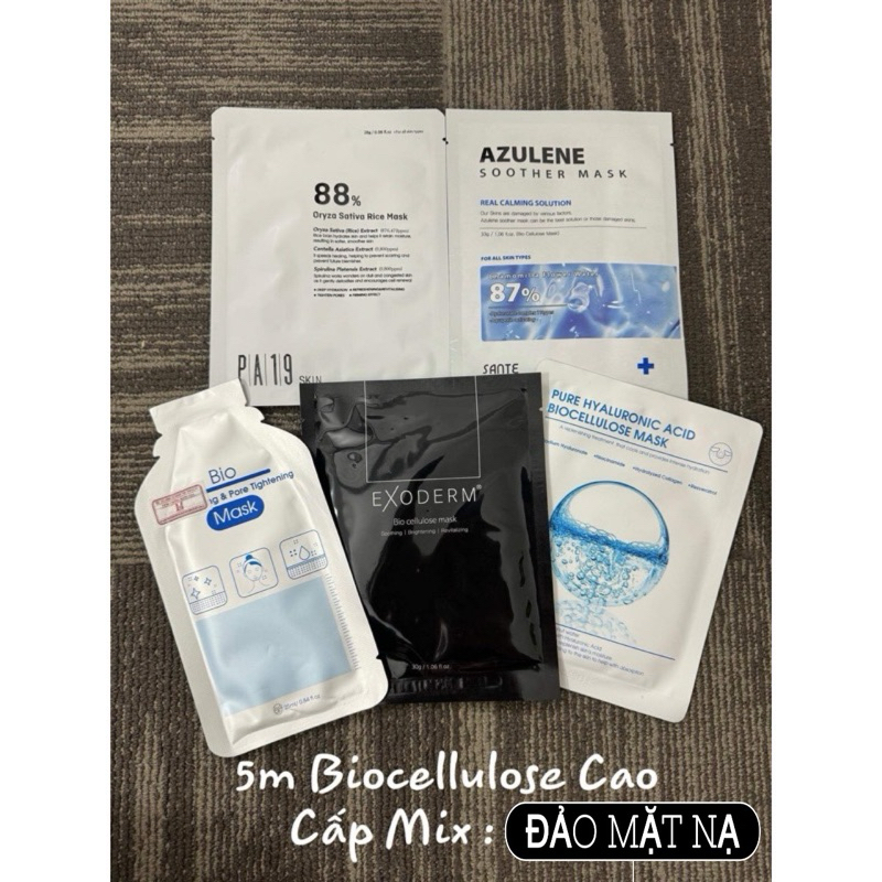 Set mặt nạ Biocellulose Cao Cấp 5m mix