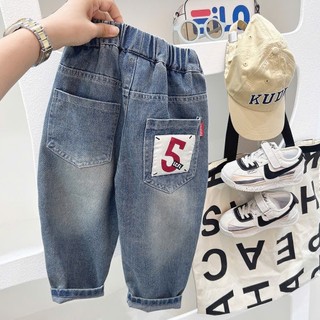 Quần Jean Dáng Dài  Chất Jean Mềm Mại Túi Số 5 Phong Cách Cho Bé Mặc Đi Học Đi Chơi MT79  - TOPZKIDS