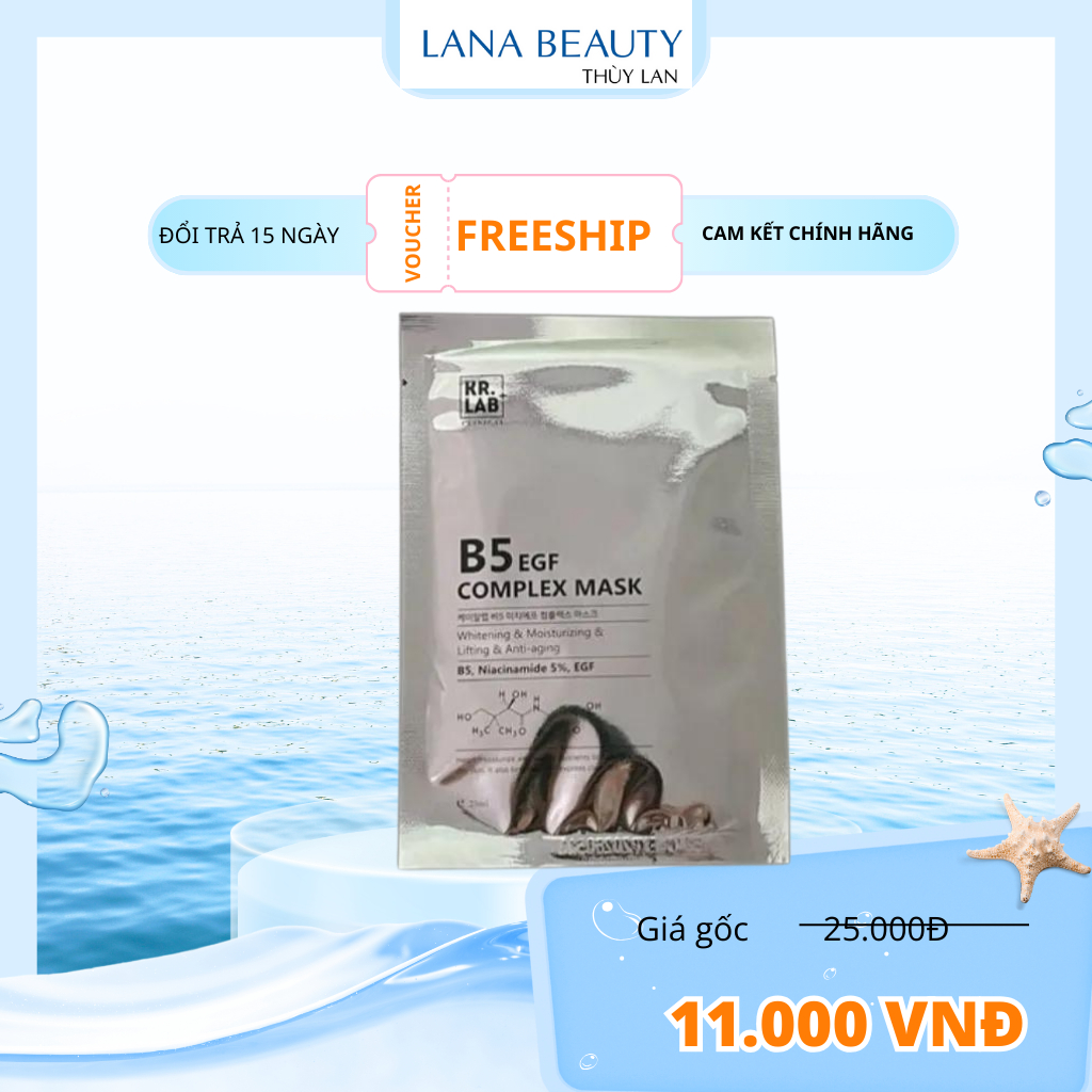 Mặt nạ cấp ẩm phục hồi Kr.Lab+ B5 EGF Complex Mask