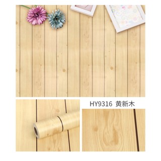 Decal Giấy dán tường Sọc Gỗ Vàng dài 10M khổ rộng 45cm có sẵn keo