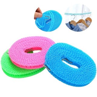 Dây phơi đồ phơi quần áo thông minh 5 mét có lỗ móc treo chống gió bay chống dồn xô đa năng trong nhà ngoài trời