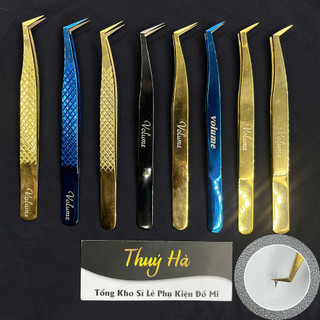 Nhíp Volume Nhật Cao Cấp mũi Vuông (12mm-15mm) \ bao test trên 20D \ mũi phủ nhám NANO \ nối mi-tạo fan \ Thúy Hà