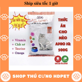 (Now ship 1 giờ) Thức ăn cho mèo Apro IQ Formula 500g hạt cho mèo giá rẻ bổ sung vitamin rau củ - HDPET Shop